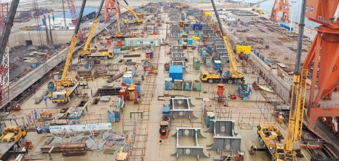 FPSO Guanabara em construção no estaleiro